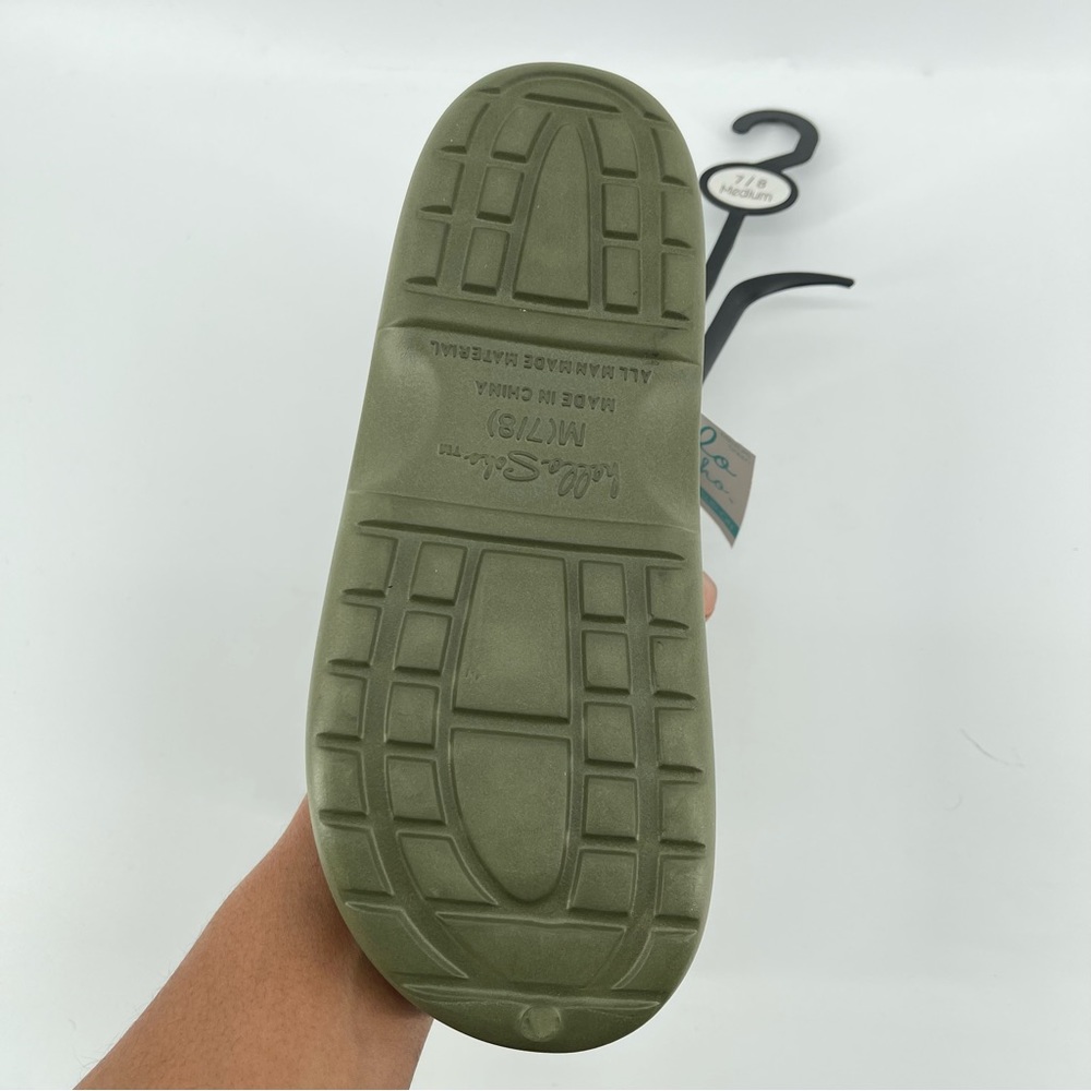 Hello Soho Women’s Olive Green Faux Fur Cozy Lined EVA Slip On Clogs Medium 7/8 - Picture 10 of 13